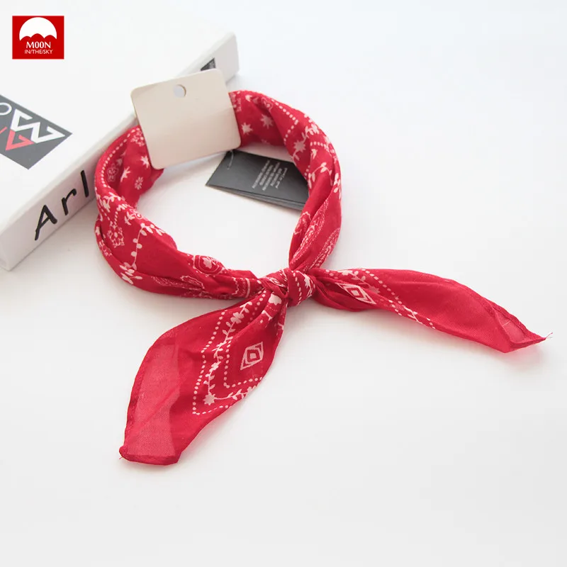 2018 Высокое качество модные хлопковые квадратные женский шарф с красной головкой