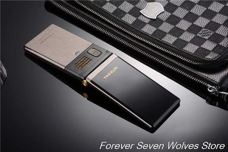 Original TKEXUN M2 Flip Metal Body Phone Dual Screen Big Battery Big Keyboard 3.0 Handwriting Screen Mobile Cellphone Clamshell