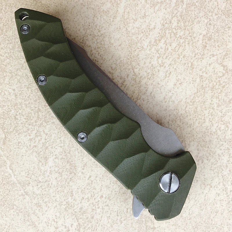 GEMOTU G10 3D Ручка D2 стальное лезвие Высокое качество Открытый Отдых EDC инструмент