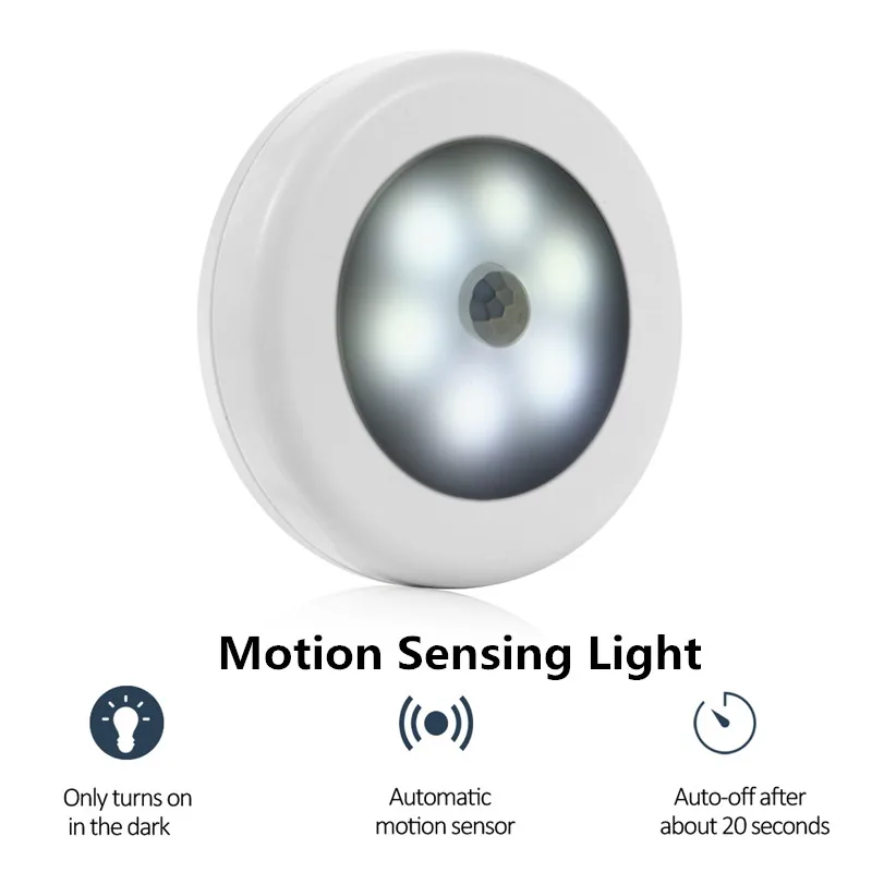 SOL светодиодный движения тела Сенсор активированный Настенный светильник Ночной