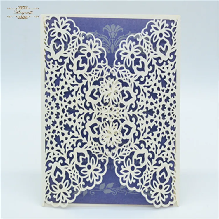

Popular elegant fancy royal cream gatefold wedding invitation
