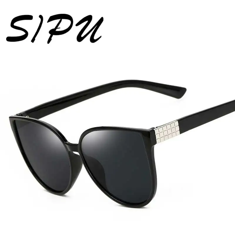 Солнечные очки в черной оправе женские брендовые дизайнерские роскошные