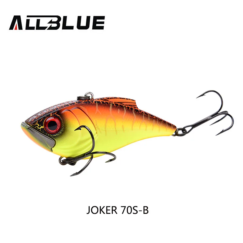 JOKER 70S B ALLBLUE новые модели 70 мм 17 г VIB жесткая приманка для рыбалки 6 цветов высокоотзывчивая безлиповая кренкбейт снасти для подледной рыбалки - Цвет: JOKER 70S B