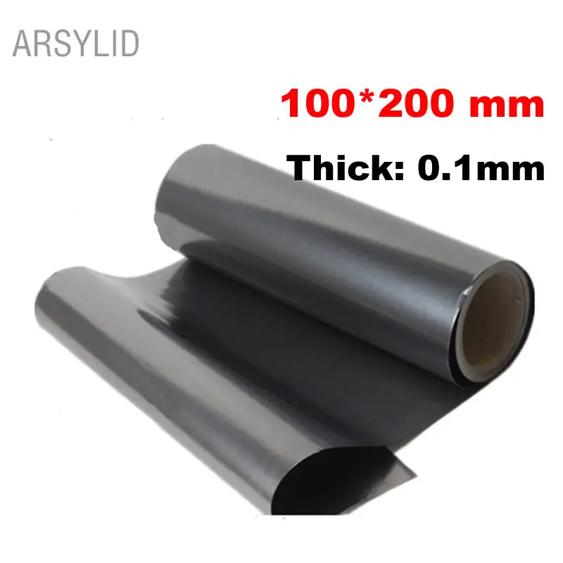 Фото Графитовая пленка ARSYLID 100*200*0,1 мм, материал с высокой теплопроводностью, натуральный графит, пленка, графитовый лист, охлаждающая пленка №1