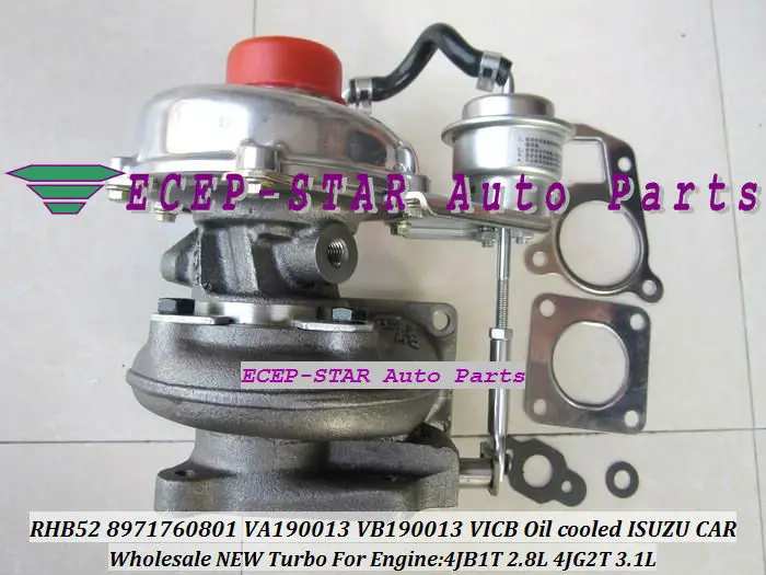 Бесплатная доставка турбокомпрессор с масляным охлаждением Turbo RHB52 8971760801 VA190013 VICB