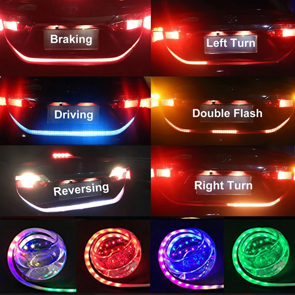 120 см 48 &quotDRL светодиодные полосы задние фонари поворотное торможение Сигнальное