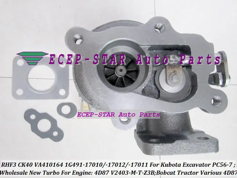 Бесплатная доставка RHF3 CK40 VA410164 1G491 17012 17010 турбо для экскаватора Kubota PC56 7 трактора