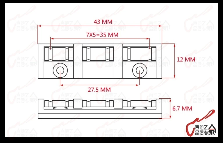 Роликовая гайка для электрогитары 1 шт. Сделано в Корее|roller nut|for electric guitarnut roller |