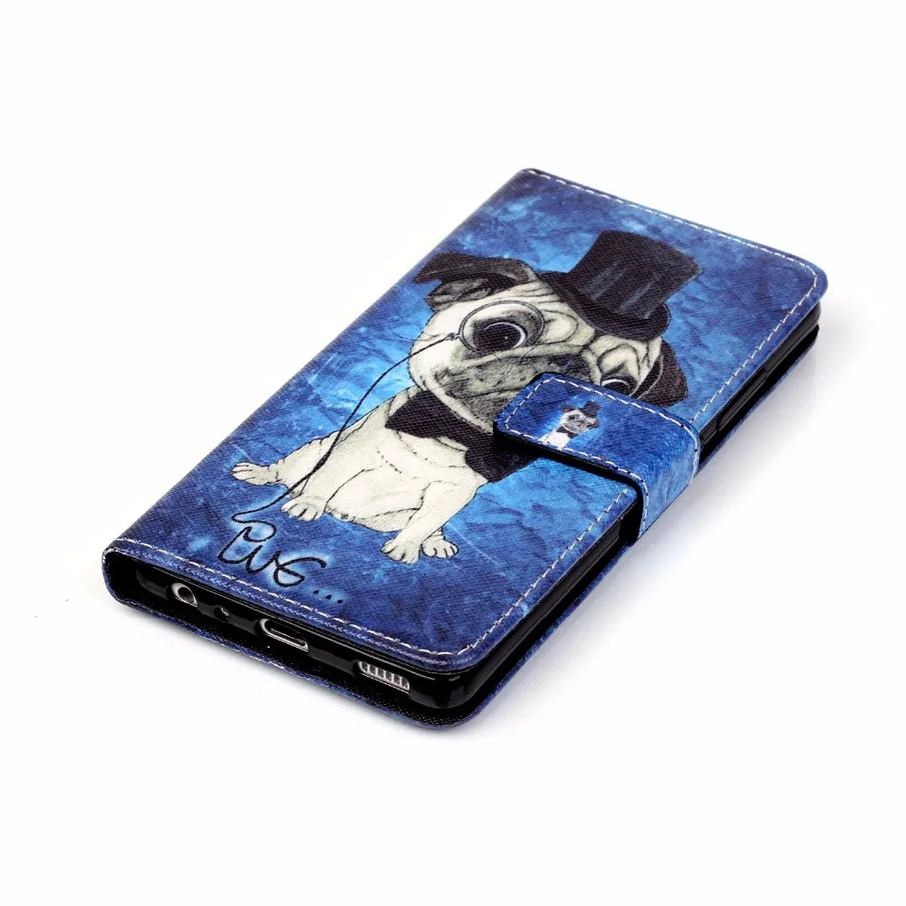 Милые Красочные Коке Fundas Бумажник Case Для Huawei P9 Cover + Слот Карты Держатель PU Кожа
