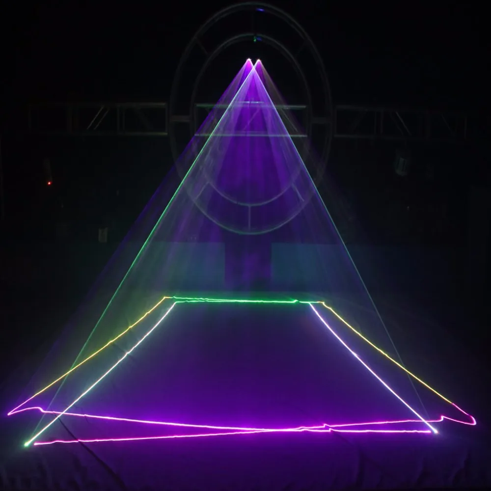 AUCD 2 объектива Красный зеленый голубой RGB пучковый лазер DMX 512 Профессиональный DJ вечерние Show клуб праздник дома барное сценическое освещение 506RGB
