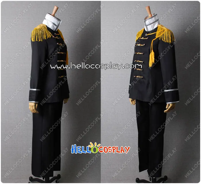 Японское аниме наряд Axis Powers Hetalia Япония Косплей черная Униформа Новинка H008