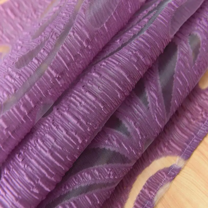 Современная мода Pteris пузыри цветы срезанные окна Скрининг Шторы для домашнего