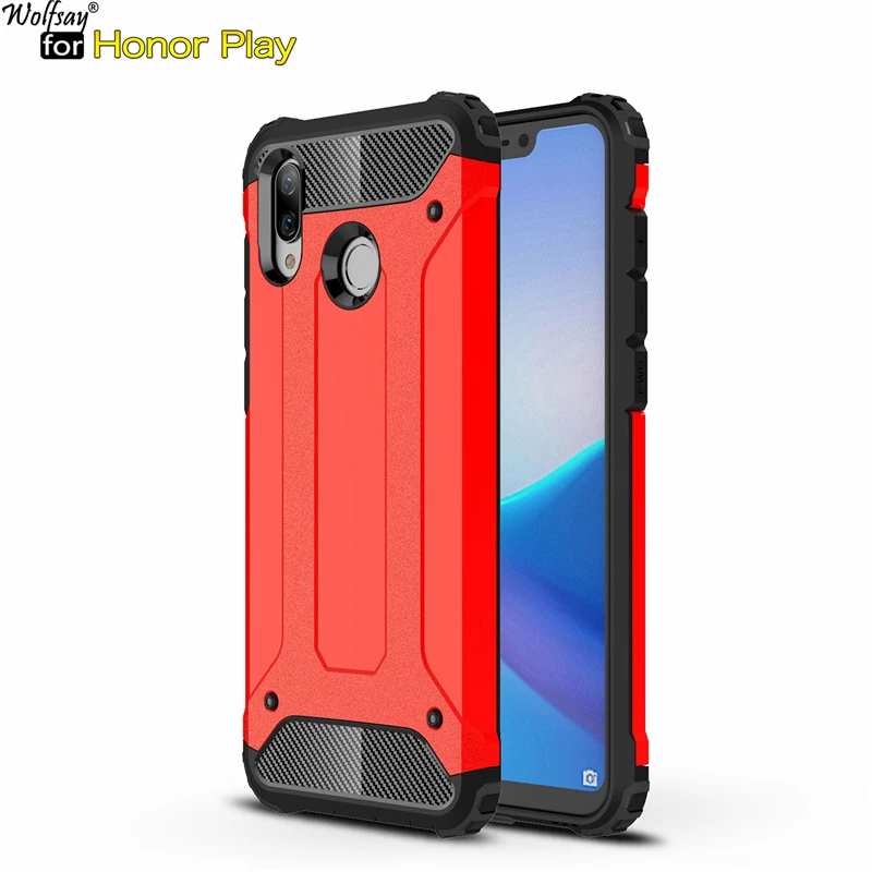 Чехол для Honor Play чехол Huawei прочный армированный из ТПУ и поликарбоната телефона с