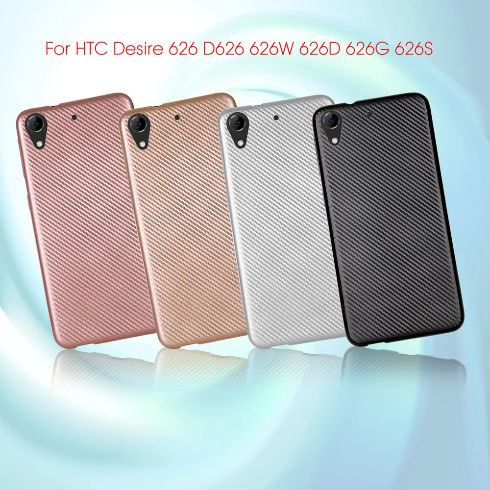 Для HTC Desire 626 d626 Вт 626d г S Чехол тонкий ультра углерода Волокно амортизирующие