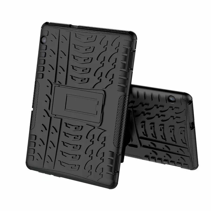 8 цветов Чехол для huawei MediaPad T5 10 ''чехол для huawei T5 10 AGS2-W09/L09/L03/W19 сверхмощный 2 в 1 гибридный прочный Чехол качества - Цвет: black