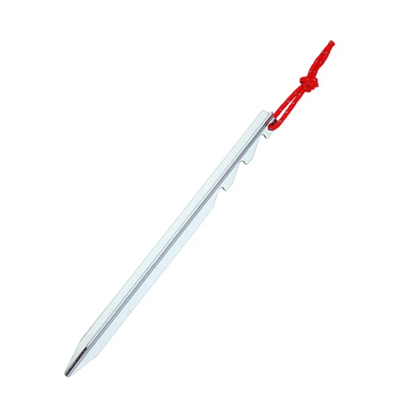 

Bold outdoor adjustable ground nail three-edge aluminum alloy tent pile 18cm metal stake pole screw pegs accessories