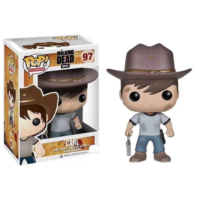 97 CARL FUNKO pop The Walking Dead NEGAN CARL MICHONNE модель Фигурка Коллекционная модель игрушки для подарка - Цвет: 97 CARL