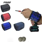 Магнитный браслет из полиэстера, Портативная сумка для инструментов, ремень для электрика, держатель для шурупов, гвоздей, сверл, инструменты для ремонта