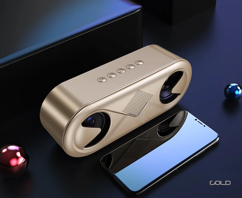 TOPROAD Портативный 10 Вт Bluetooth Динамик Hi-Fi Беспроводной большой Мощность резонирующей коробки колонки сабвуфер стерео бас Динамик s Поддержка TF AUX USB