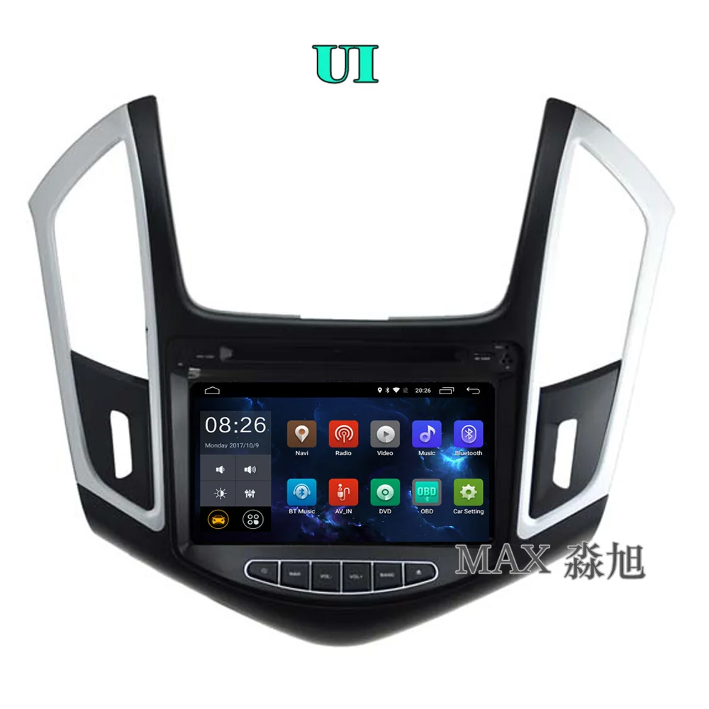 MAX ips экран gps навигационная система автомобильный dvd плеер Android 6 0 для Chevrolet Cruze 2012