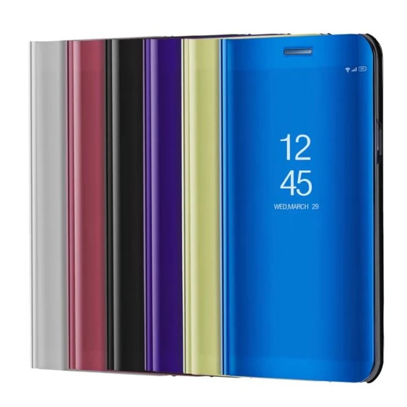 Зеркало Clear View смарт-флип чехол для huawei Коврики 10 P10 lite P8 Lite P9 2017 стенд кожа Телефон