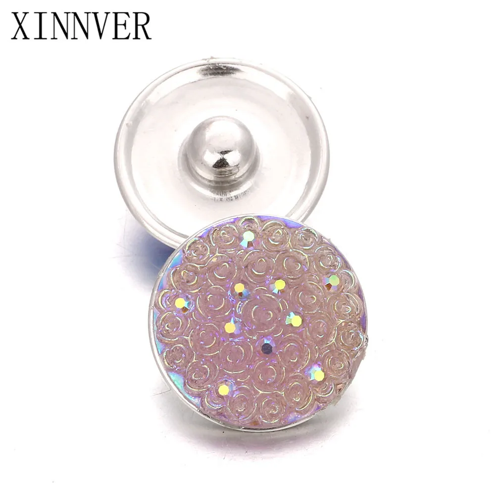 10 шт./лот Случайная Доставка Красочные 18 мм цветы резиновые кнопки давление