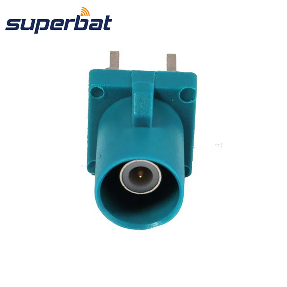 Superbat Fakra Z Waterblue/5021 штекер для монтажа печатной платы прямой соединитель