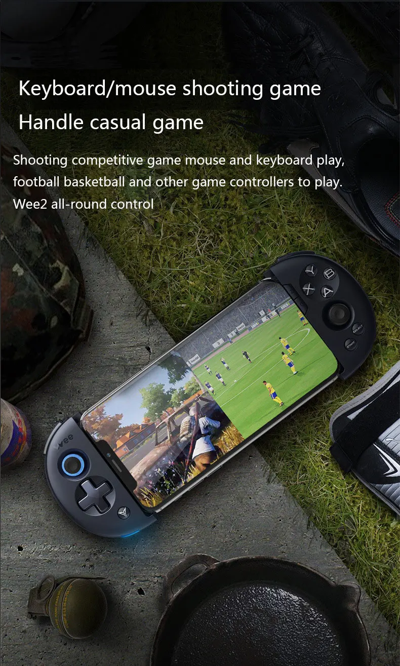 Flydigi Wee 2 мобильный игровой контроллер pubg мобильный телескопический Bluetooth геймпад клавиатура/переходник для мыши Android/IOS джойстик