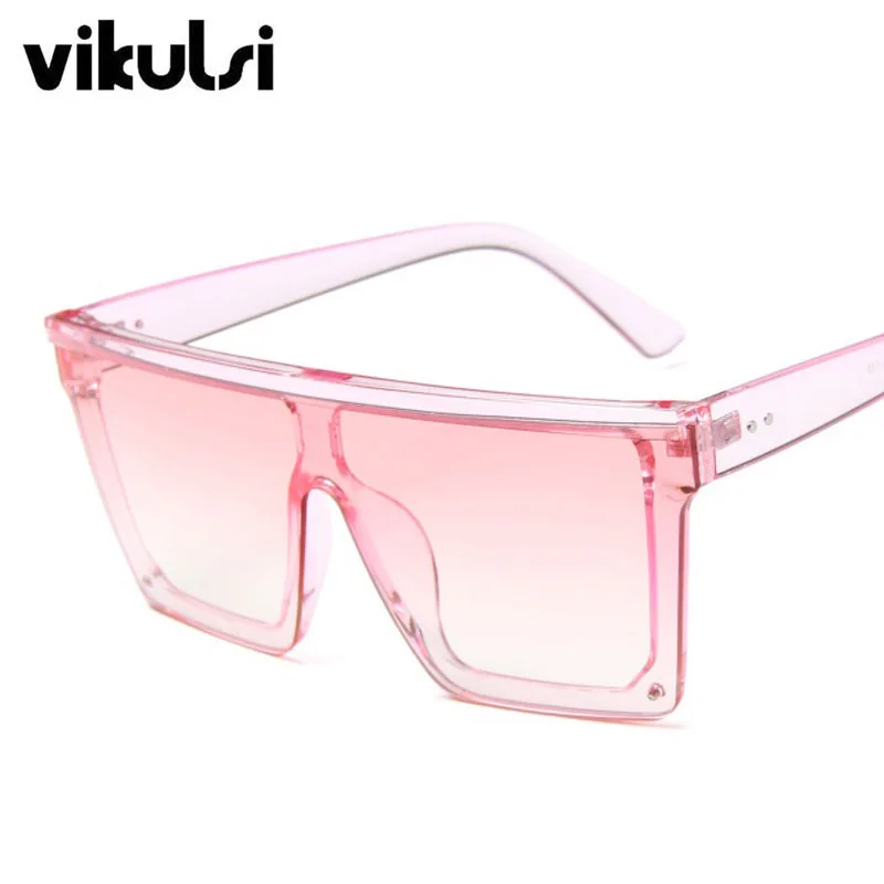 D881 pink pink Унисекс Мода Женские квадратные солнцезащитные очки для женщин негабаритные оттенки винтажные брендовые дизайнерские серебряные зеркальные солнцезащитные очки для женщин - Цвет линз: D881 pink pink