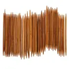 55 шт.компл. 11 размеров 13 см Бамбуковые вязальные спицы крючки двойной заостренный карбонизированный свитер игла плетение рукоделие высокое качество