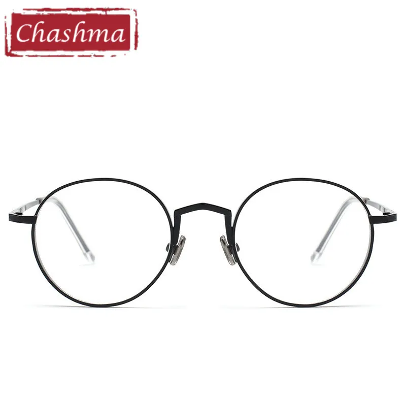 Брендовые трендовые круглые очки Chashma оправа для очков по рецепту винтажная