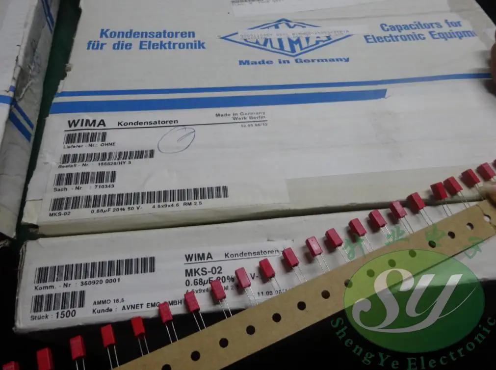 2020 горячая распродажа 10 шт/20 штук WIMA MKS02 0 68 мкФ/с алюминиевой крышкой 50В 680nf u68 684