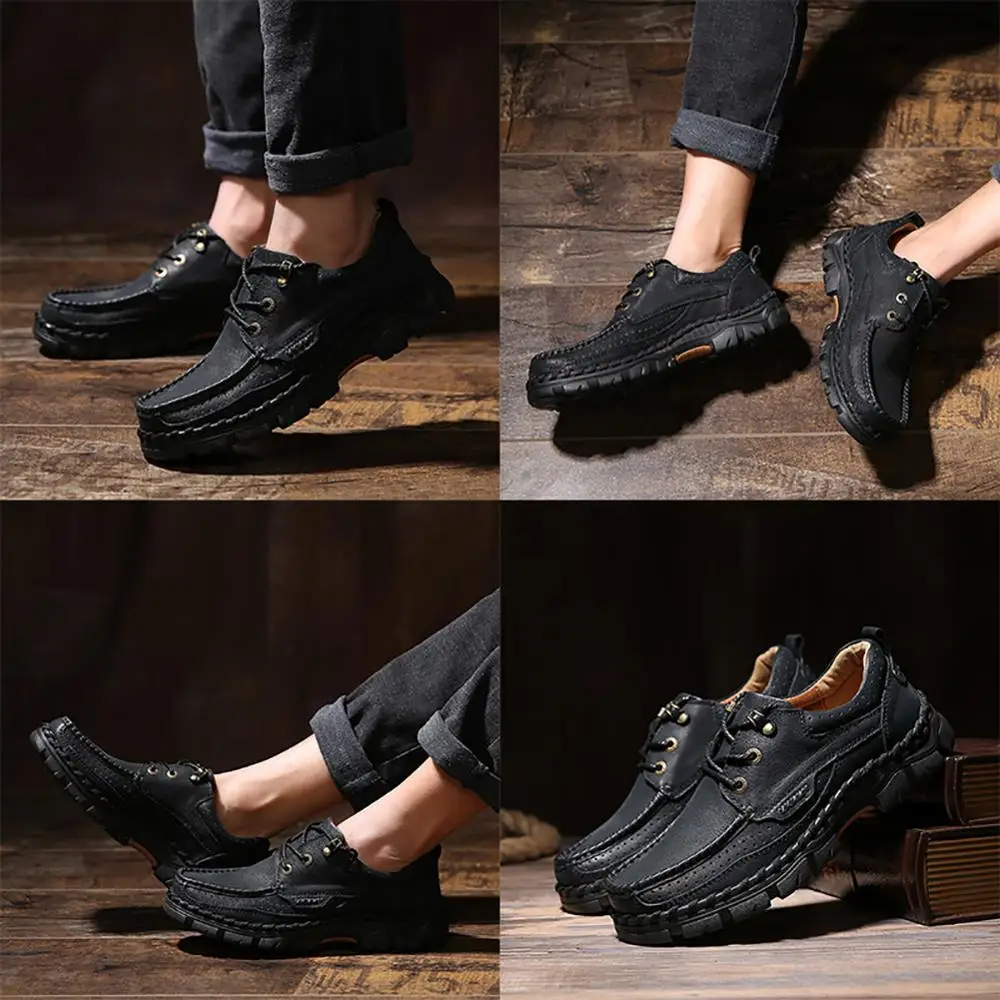 Men's Fashion Genuine Leather Casual Shoes Handmade Outdoorsr High Quality Men Flats 38-44 | Обувь