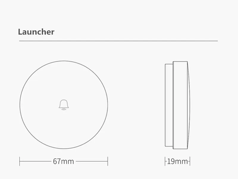 Беспроводной дверной звонок Xiaomi Mijia Linptech Wi-Fi с функцией интеллектуального управления памятью от Mijia 110-240 В переменного тока