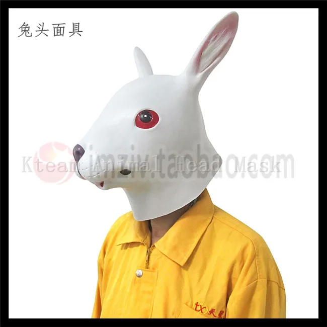 100% натуральная латексная маска на голову с изображением лошади собаки петуха