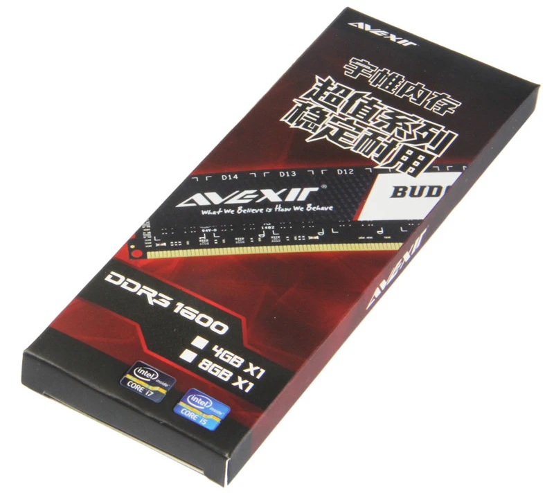 AVEXIR оперативная память DDR3 4 ГБ/DDR3 8 Гб Частота памяти 1600 МГц 1,5 в рабочий стол Тип интерфейса памяти 240pin 11-11-11-28 CL = 11 одиночных ram s