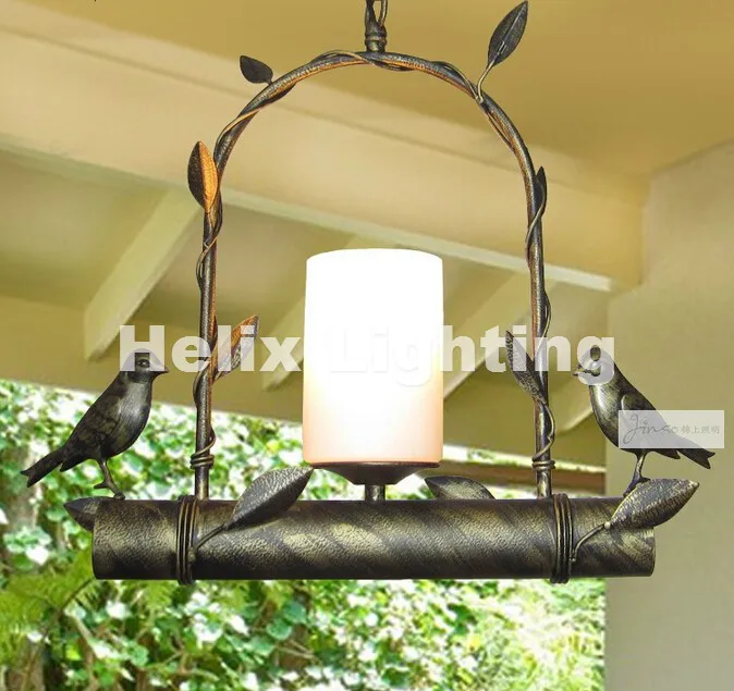 Новые скандинавские W35cm H35cm 1L винтажные подвесные светильники в Северной Европе