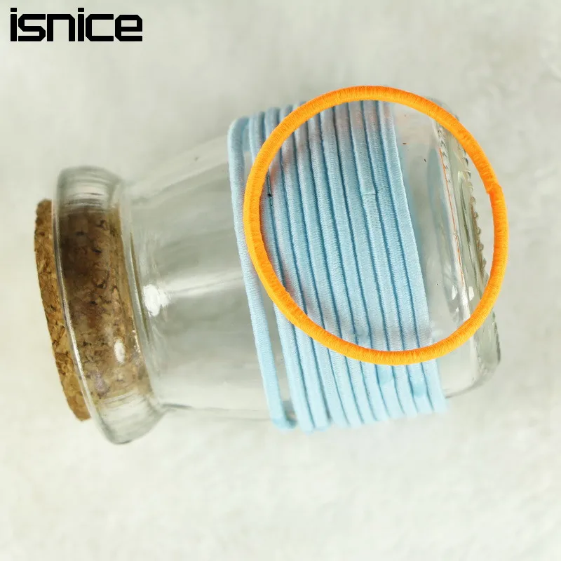 Isnice Dia 5cm Шпильки для волос эластичные держатели веревка девочка женщины резиновые резинки для аксессуаров для волос включены.