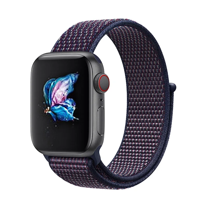 Summit Белый спортивный ремешок-петля нейлоновый ремешок для Apple Watch 4 40 мм 44 мм браслеты тканевый браслет 38 мм 42 мм для Iwatch 1