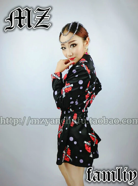 Dj женский певец сценический модный костюм высокого качества с красным сердцем