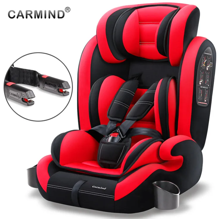 COLOR1 CARMIND детское автомобильное безопасное сиденье с подстаканником isofix мягкие автомобильные кресла с интерфейсом для 1-12 лет 9-36 кг автокресла - Цвет: COLOR1
