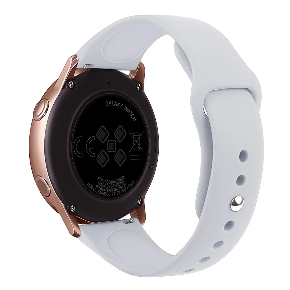 20 мм силиконовый ремешок для смарт часов Garmin Vivoactive 3/Forerunner 645/245/245 М Браслет Galaxy