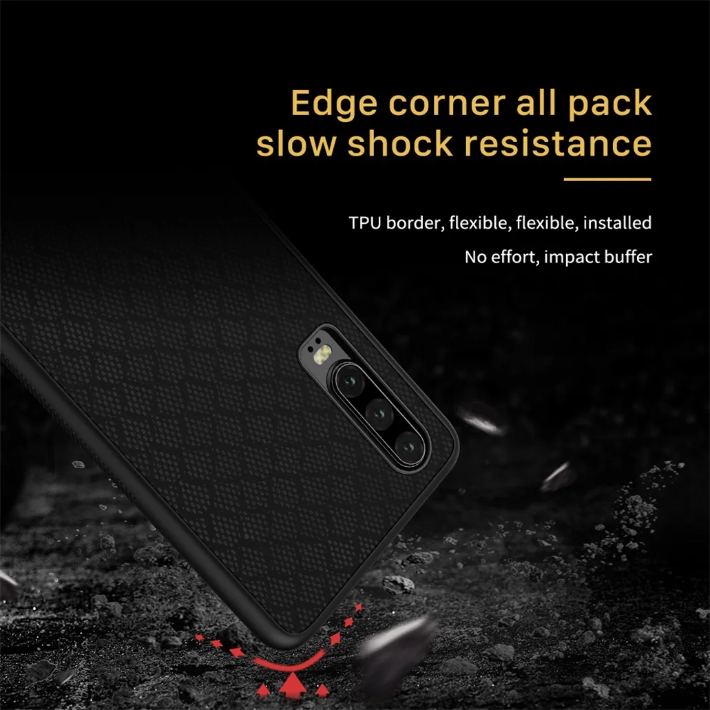 Чехол для huawei P30 NILLKIN Twinkle светоотражающий Модный чехол для телефона TPU Рамка PC Нижняя оболочка сетчатая ткань задняя крышка для huawei P30