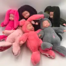 Куклы lol детский спящий Кролик Плюшевая Кукла для девочек подарок силиконовый новорожденный мальчик Kawaii Новогодние рождественские игрушки...