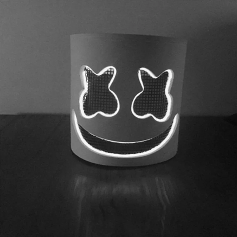 Marshmello маска DJ косплей реквизит светодиодный бар Музыка аксессуары для маскарада на Хеллоуин EVA Новинка DJ Marshmello маски оптом