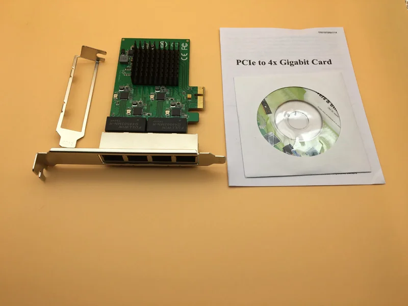 4 порта гигабит Ethernet сетевой адаптер карты PCI E X1 четыре RJ45 интерфейс RTL8111 чипсет