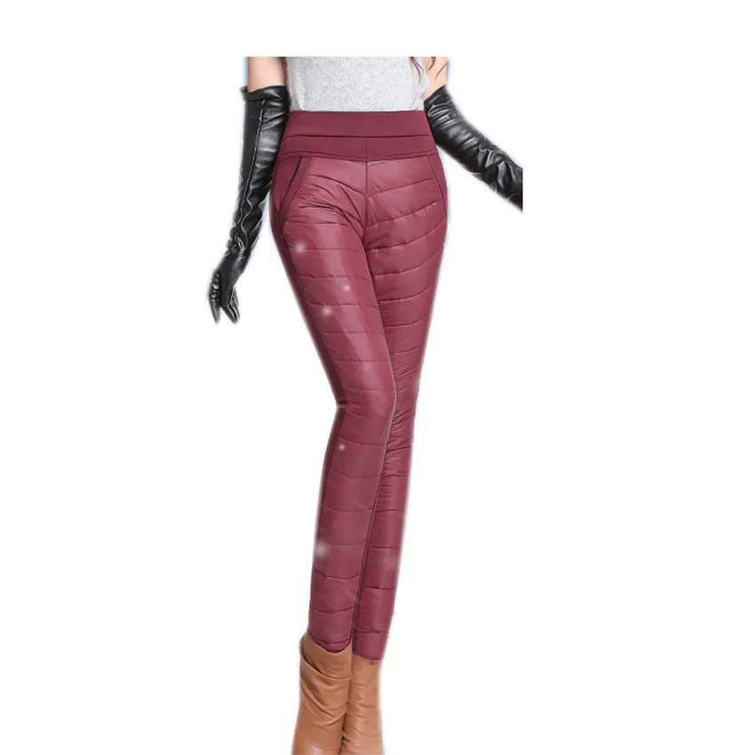 Новинка размера плюс зимние женские брюки Женская Повседневная Верхняя одежда с