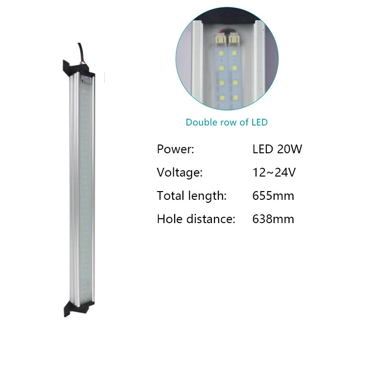 LED 20W 12-24V Industrial led light explosion proof lamp cnc machine lights 8W 10W 40W for garage warehouse workshop sewing machine lighting - Цвет: LED 20W 12-24V