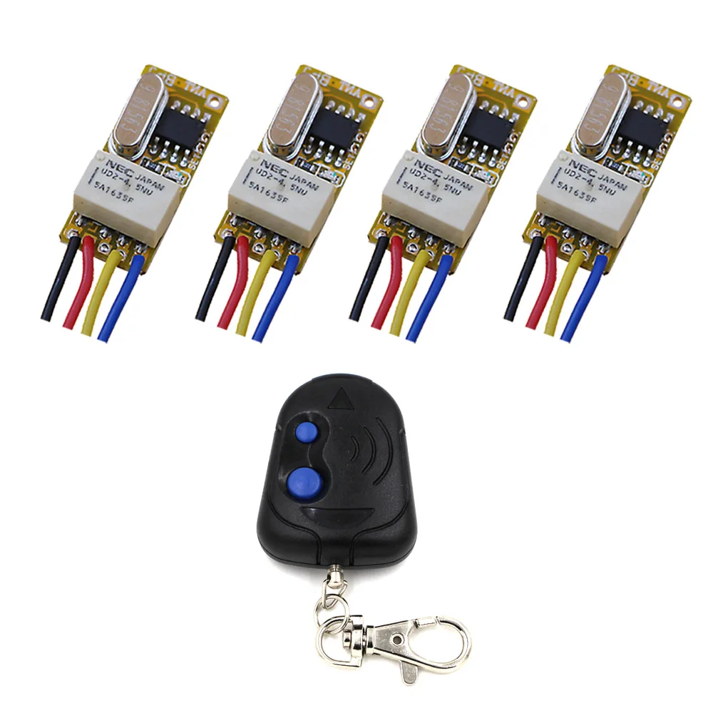 DC3.5V 3 6 V 7 5V 6V 9V 12V Мини беспроводной пульт дистанционного управления переключатель