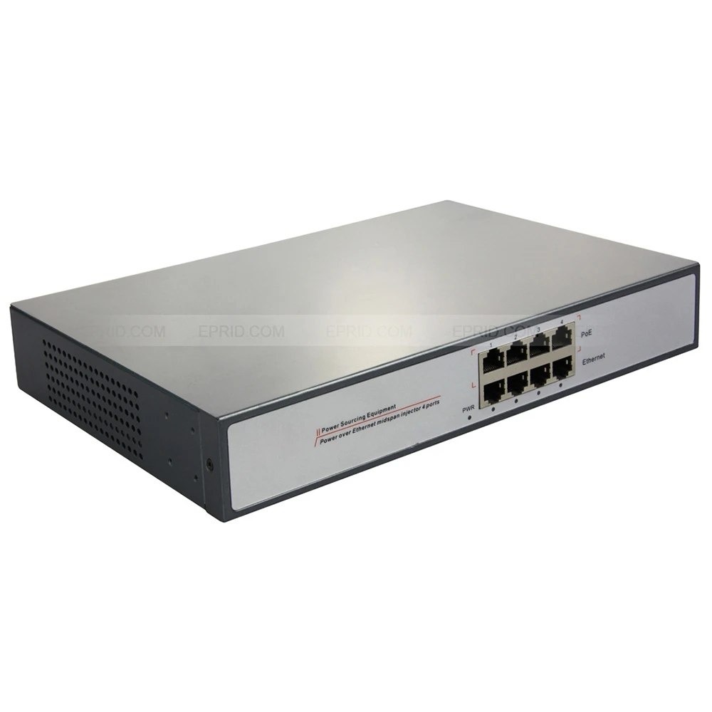 

4 Порты и разъёмы Gigabit Мощность over Ethernet POE инжектор пассивный поставить 802.3af 15,4 W